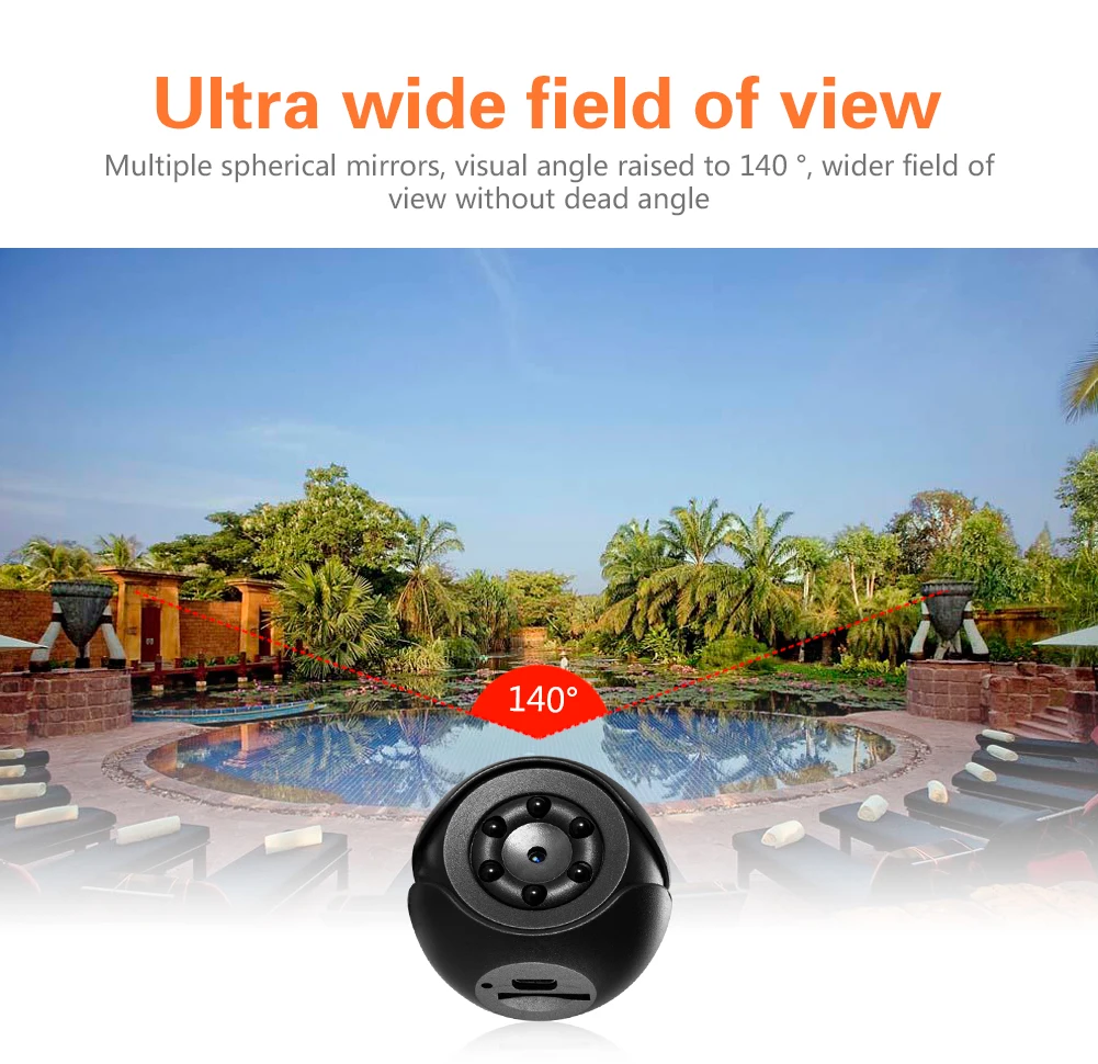 2018 Hottest SQ6 Mini Sport DV 1080p Manual CCTV Camera security mini camera IR