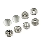 Hot Sale Superior Quality Eco-Friendly Metal Jackets Snap Button, Silver Iron Press Snap Button For Jeans Garment