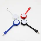 2019 portable new 4 port usb hub with led light
