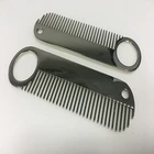 fashion portable metal Titanium Metal Trim Hair Comb High Strength comb
