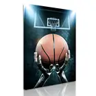 Basketball Oil Painting for Boys Bedroom Modern Framed Sport Canvas Prints