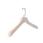 2019 wholesaler cheap wooden hangers show log color hangers and wooden hanger coats