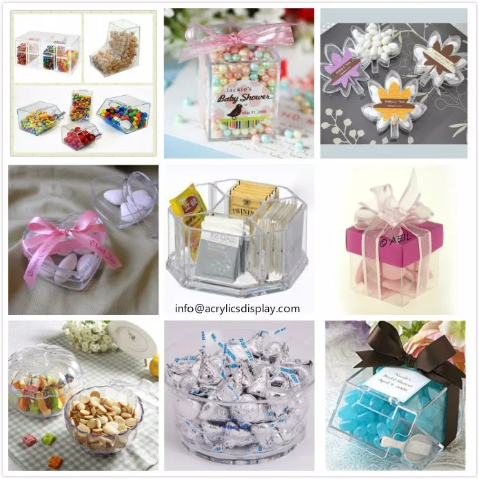 China gold manufacturer special cylinder acrylic candy box