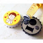 Customized plastic mental Fridge Magnet for souvenir with bottle opener
