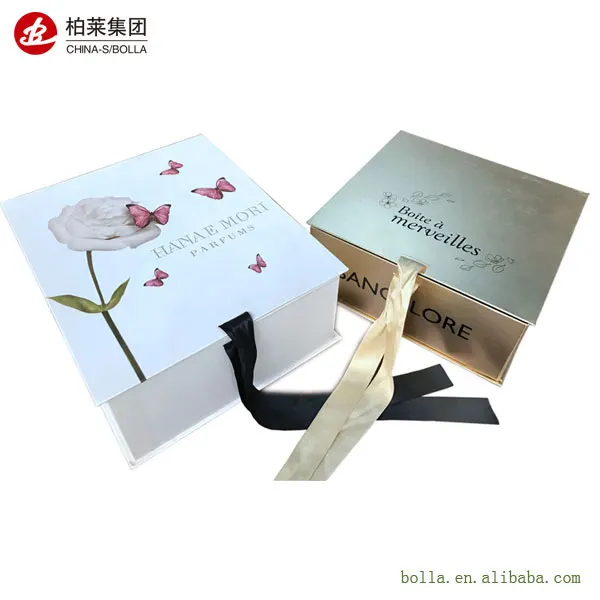 custom printed folding paper packaging box / folding paper gift