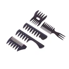 Wide Teeth Afro Comb Insert Curly Wig Comb Hair brush Hair Fork Pick Comb Plastic Handle Hairdressing Design Styling Tool