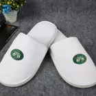 Indoor premium comfort disposable washable velvet hotel slipper