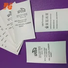 Wholesale Custom 100 Polyester Washing instructions Garment Care Washing Satin Label