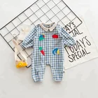 Floral newborn baby girl clothes romper knitted