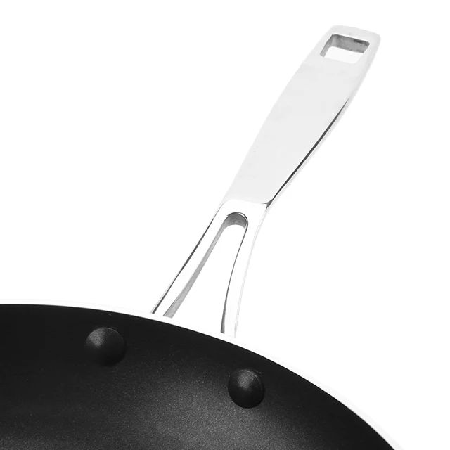 24cm aluminum die cast non-stick ceramic coating skillet/gas frying pan with Stainless steel handle HC-24SFP1