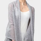 Women Knitted Blanket Shawl 100% Merino Wool Scarf