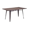 Modern Designs Extendable Mdf Solid Leg Restaurant Teak Wood Dining Table