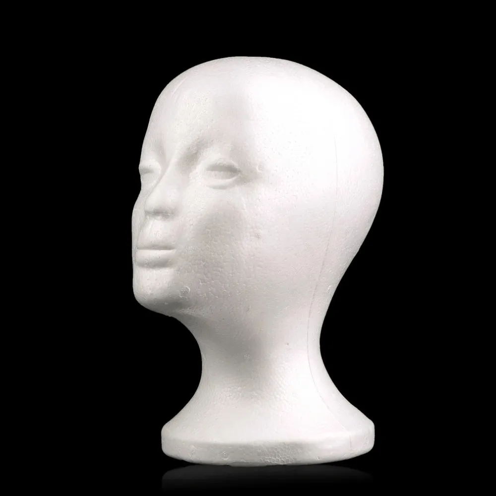 New Female Styrofoam Mannequin Manikin Head maniqui Model Foam Wig Hair Glasses Display Hot Worldwide