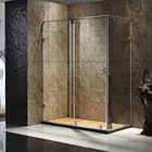 Tempered Glass Shower 8mm Transparent Tempered Glass Popular Sliding Portable Complete Tempered Glass Bath Shower Room