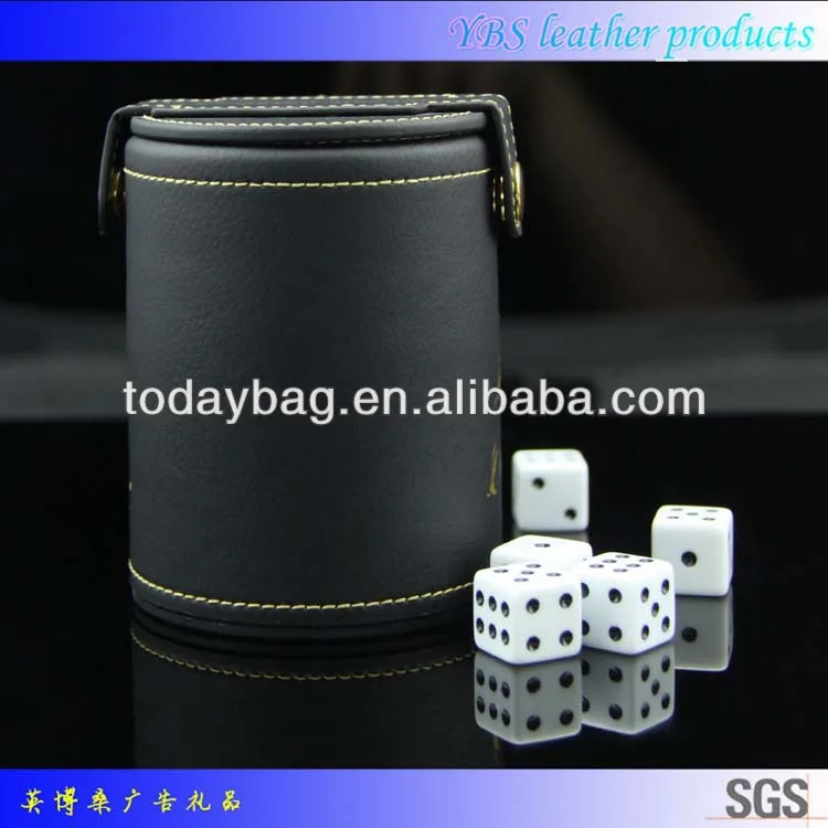 factory price leather dice cup for saloon (2).jpg