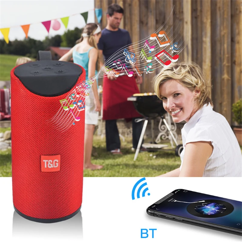 TG113 Loudspeaker Wireless Bluetooth Speakers Subwoofer Handsfree Call Stereo Bass Speaker Support TF USB AUX Line In Hi-Fi Loud - ANKUX.COM