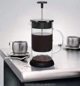 new 1000ml glass coffee tea maker french press