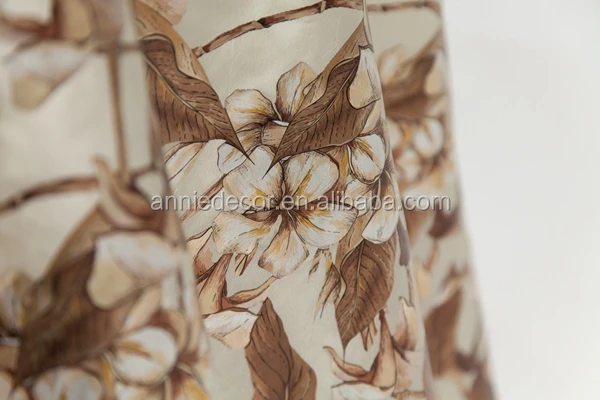 Hot sale fancy flower foil printed taffeta wedding table cloth