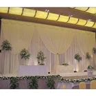 White ice silk wedding backdrop curtain For Wedding/Birthday 3*6M