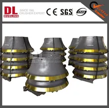 HIGH MN CONE CRUSHERS BOWL LINER PARTS IN M14, M18 AND M21 MANGANESE STEEL