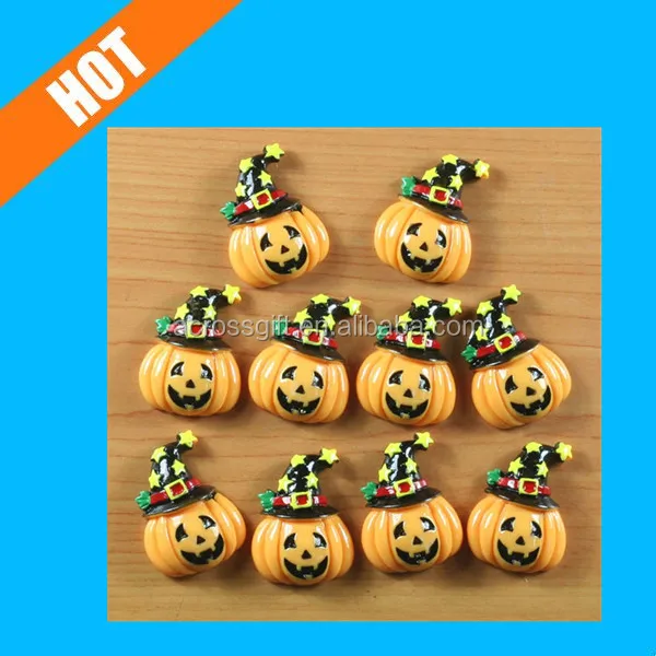 resin pumpkin with star hat halloween hair bow