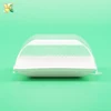 Food grade biodegradable plastic wood pulp paper clamshell container