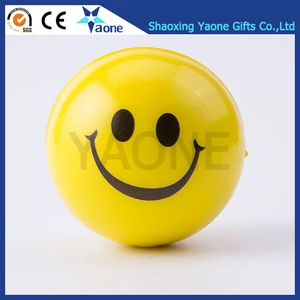 colorful promotional gifts smile face emoji shaped pu foam soft