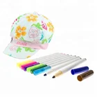 Promotional 24 Colors Washable Fabric Marker Pen Set,Textile Marker For Drawing and Painting On Shoes,Bags,T-shirt,Etc