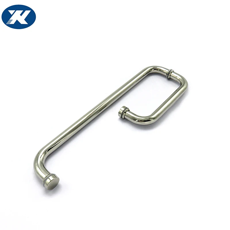 polished stainless steel 304/316 bathroom handle glass door handle