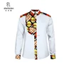 CH329 OEM Factory African Style Latest Wax Print Long Sleeve Shirt for Men