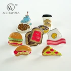 custom fashion food shape brooch for gift