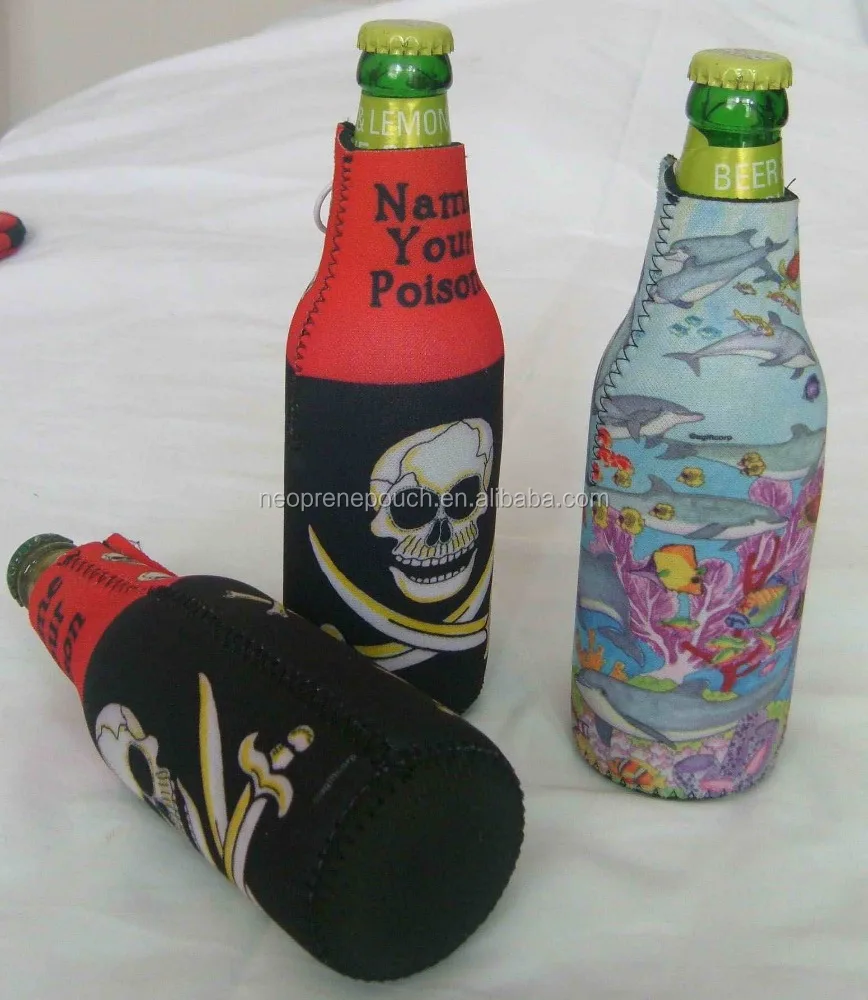 promotional gift insulated neoprene bottle holder/beer cooler