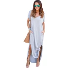 Summer Muslim Casual Clothes Women Clothing Ladies Long T shirt Dress