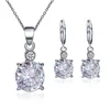 earring necklace beautiful cheap crystal bridal jewelry set