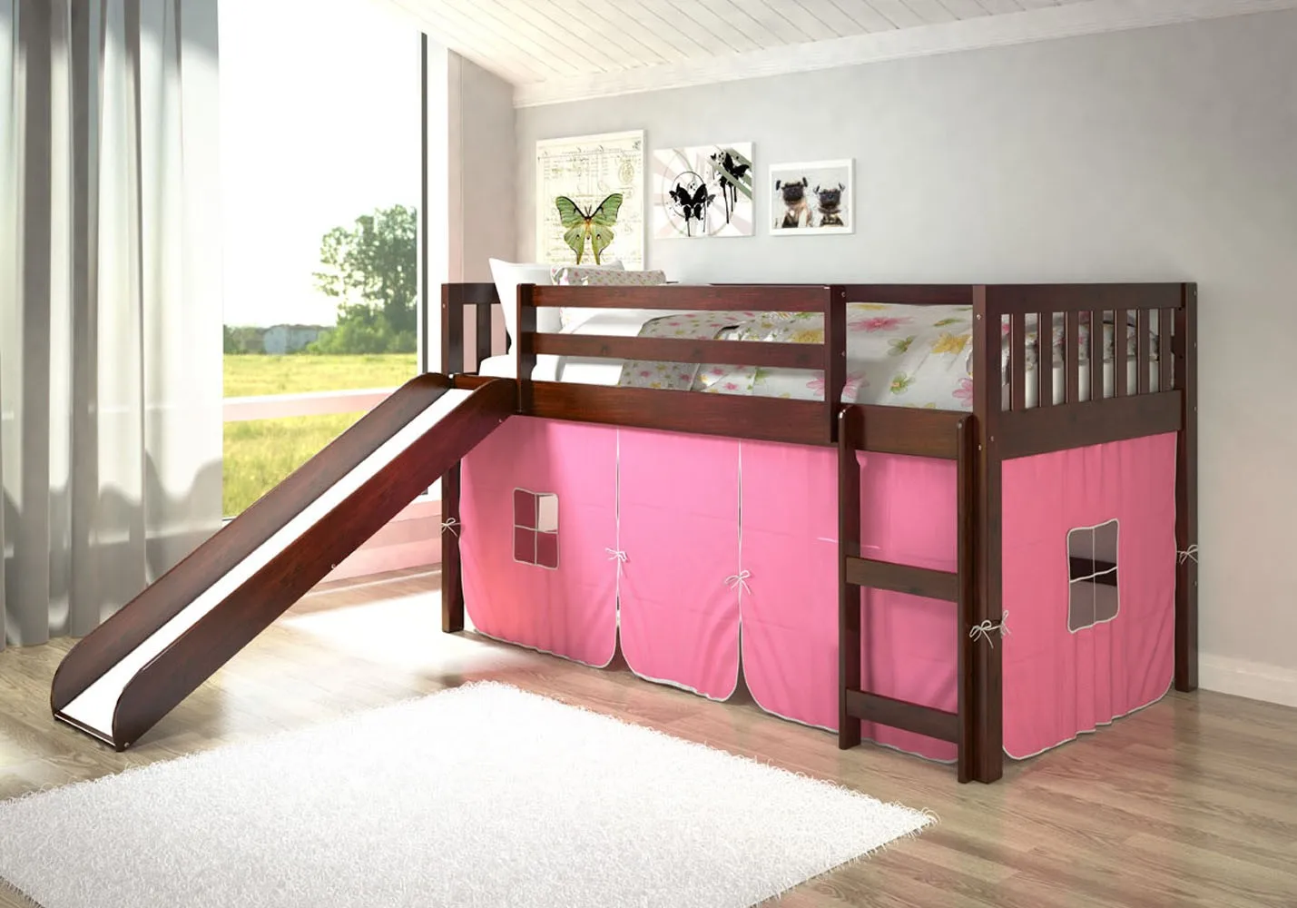 детская кровать диван домик