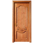 Foshan Factory Lattice Design Exterior Villa Entrance Wooden Main Door Pictures