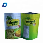 Wholesale custom printed logo aluminum foil standup snack food ziplock bag