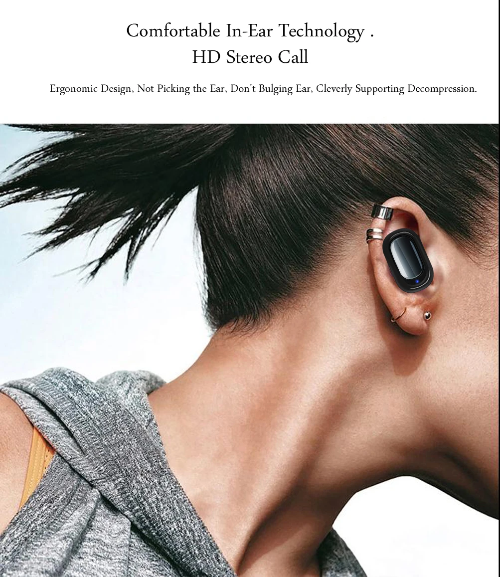 MaPan Cheap Free Shipping HD Call Stereo Music TWS Hifi Wireless Bluetooth earphone - ANKUX.COM