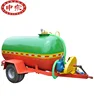 Tractor tow 4000L PTO pump water sprayer tanker truck with trailer chassis
