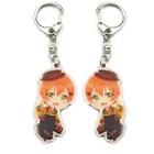 Epoxy Acrylic Charms Custom Plastic Cartoon Character funny cute Key Chain / Keychains