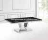 Knock down furniture marble coffee table stainless steel tea table