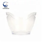 Portable Plastic Clear Ice Bucket Large Capacity Outdoor Beer Wine Ice Bucket