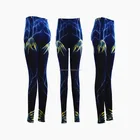 Women sexy slim print fake jean legging pant