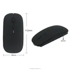 Best Slim Custom Logo 2.4 GHZ USB Flat Computer Pc Laptop Mice Wireless Rechargeable Mouse