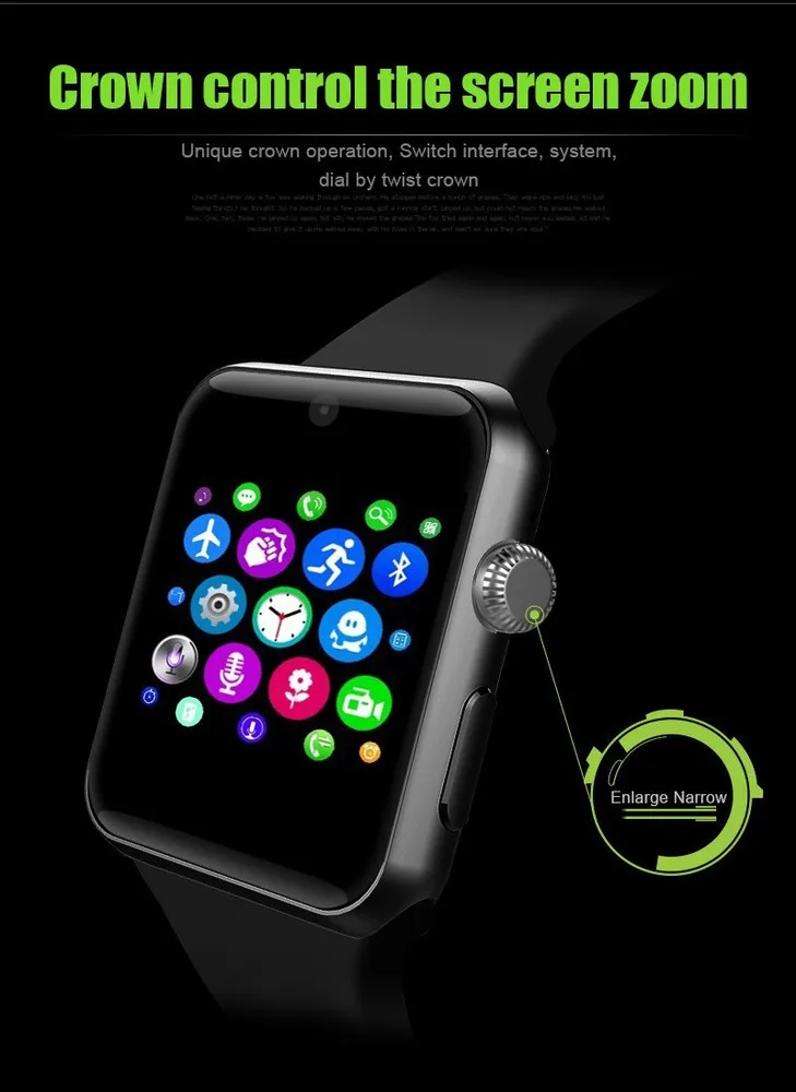 2016 DM09 Bluetooth Smart Watch 2.5D ARC HD Screen Support SIM Card SmartWatch Magic Knob For IOS Android System