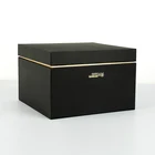 High Level Customized Black Gift Paper Cardboard Boxes with Lid