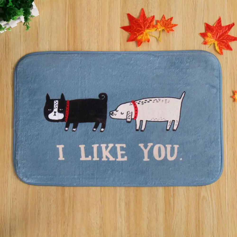 Non Slip Professional 400*600mm Area Rug For Bedroom Optional Cute Print Home Carpets For Living Room Coral Fleece NEW fashion