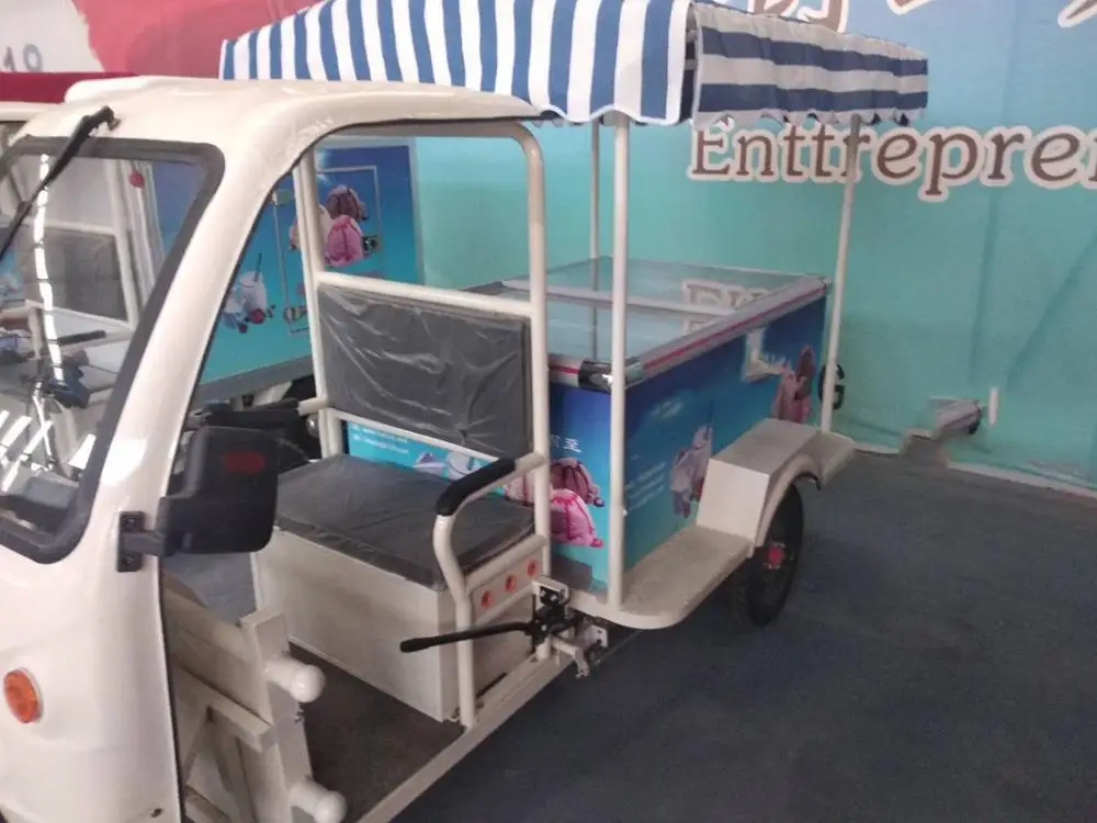  Display Food Refrigerators Chiller Popsicle Drinks Vans Carts Cargo Electric Refrigerated Showcase Tricycle Vehicle Truck