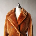 Factory new style women winter real wool fur long coat