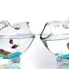 Decorative Glass Fish Bowl Glass Glass Fish Bowl Decorative Clear Glass Fish Bowl Fish Shaped Fish Tank
